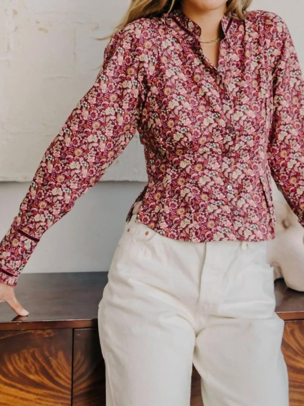 Love The Label Cornelia Floral Liberty Print Cotton Top